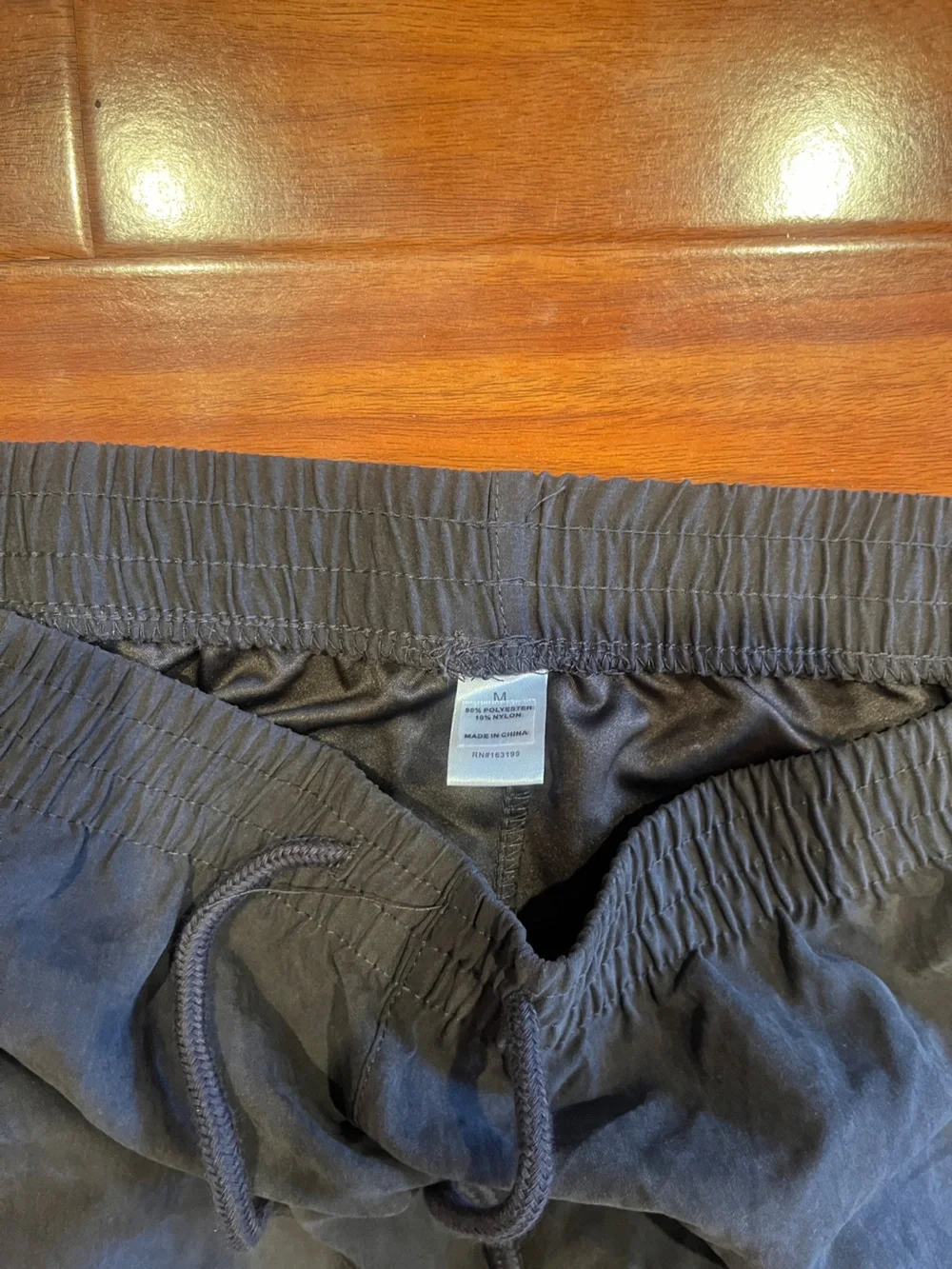 Deep Purple Drawstring Elastic Waist Shorts - Size Medium